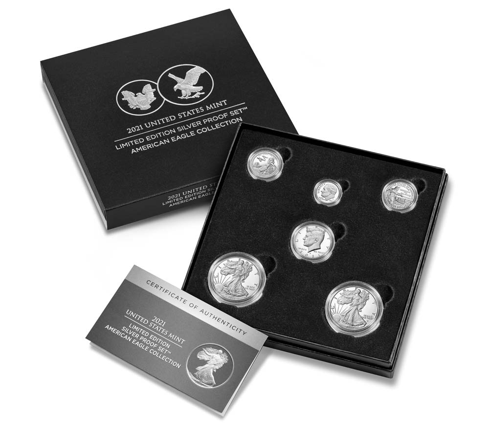 Collection of 2021 Silver proof coins