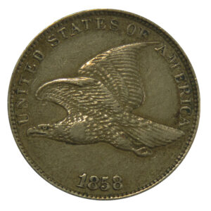 1858 1c Flying Eagle Cent High Grade Copper Type Coin