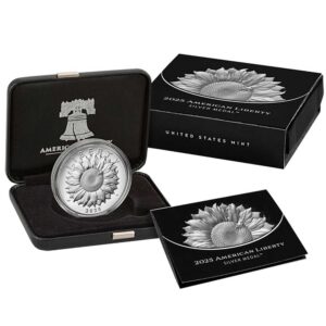 2025-P 1-oz Proof American Liberty Silver Medal Box, OGP & COA