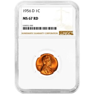 1956-D Lincoln Wheat Cent NGC MS67RD