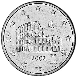 The Italian 5-cent euro coin