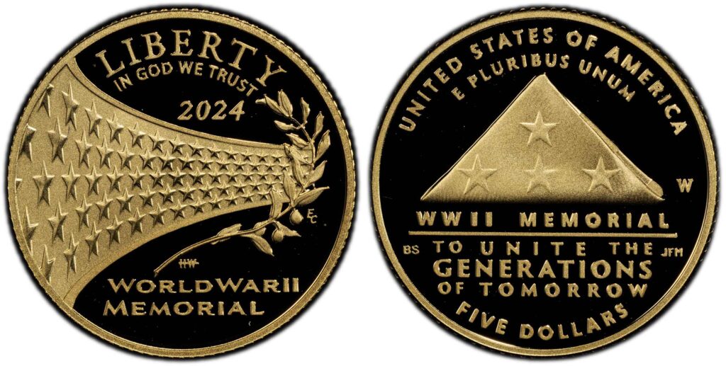 Obverse and reverse side of the Greatest Generation Coin
