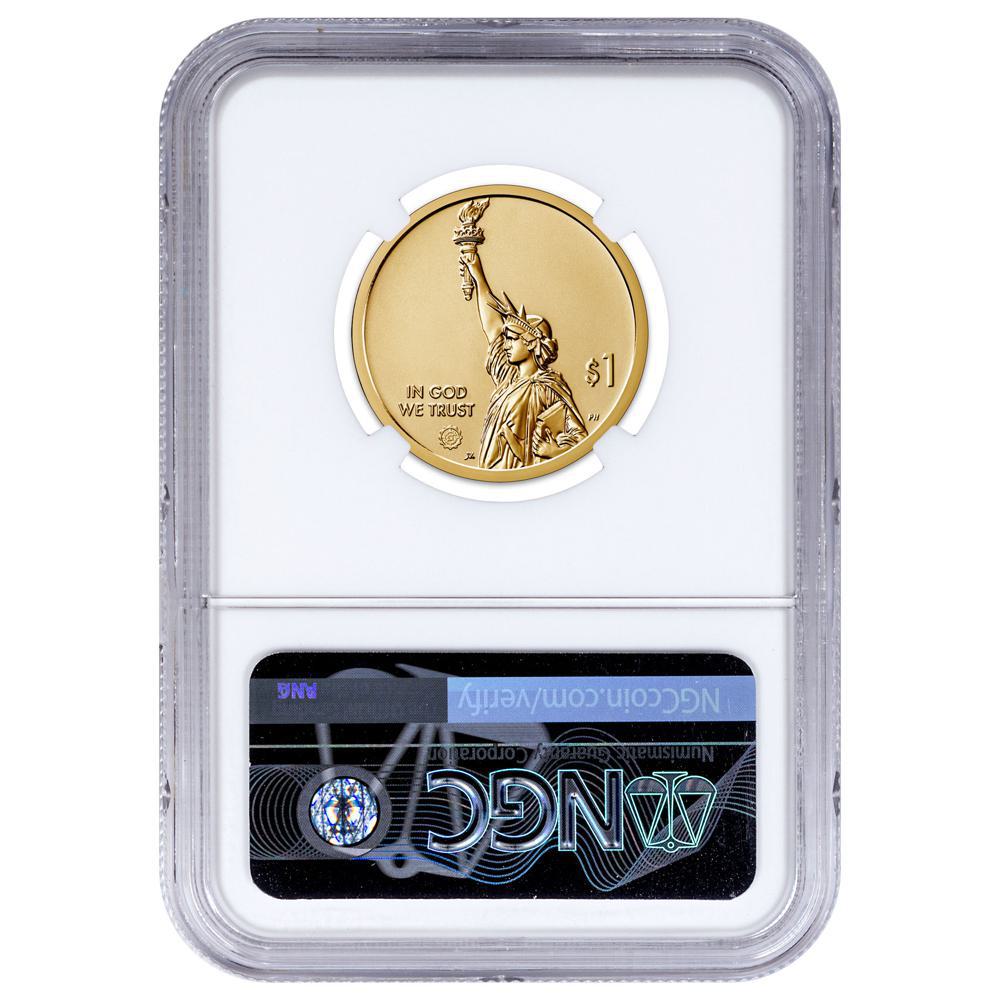 Gear privy mark on $1 Innovation coins