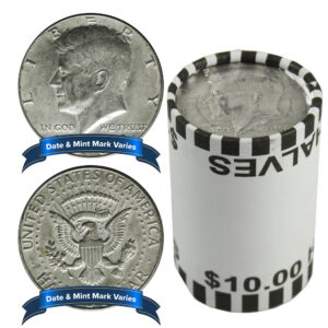 40% Silver Kennedy Half Dollars Average Circulated $10 Face Value