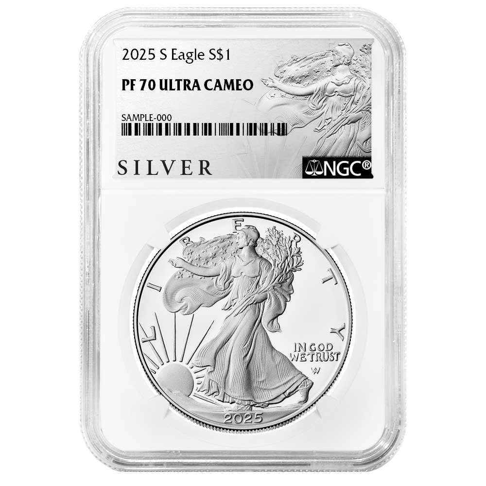 2025-S $1 1-oz Proof American Silver Eagle NGC PF70UC ALS Label