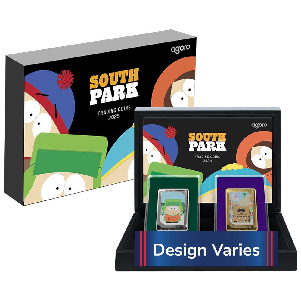 2-pc Set - 2025 South Park Trading Coins in Sealed Box By Agoro