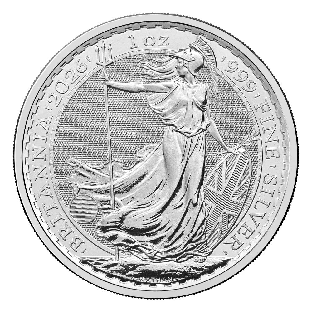 U.K. 2026 £2 1-oz Silver Britannia .999 Brilliant Uncirculated