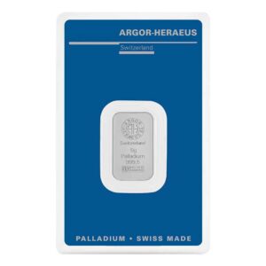 Switzerland 5-g Argor-Heraeus Palladium Bar