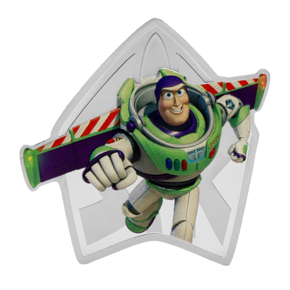 2025 $2 1-oz Disney Toy Story 30th Anniversary Buzz Silver Proof Coin By Agoro 1000 Minted