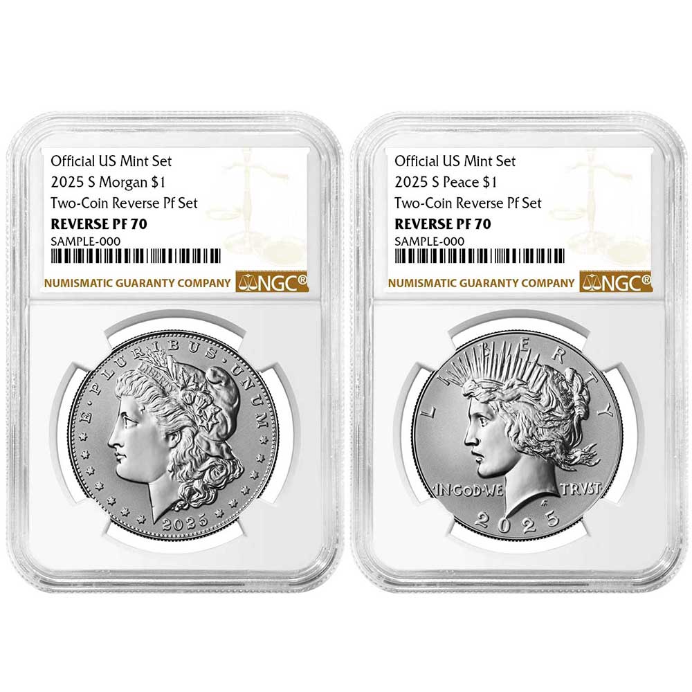 Presale - 2023 S Proof $1 Morgan - Peace Silver Dollar SET 2 COIN NGCX PF10 FDI