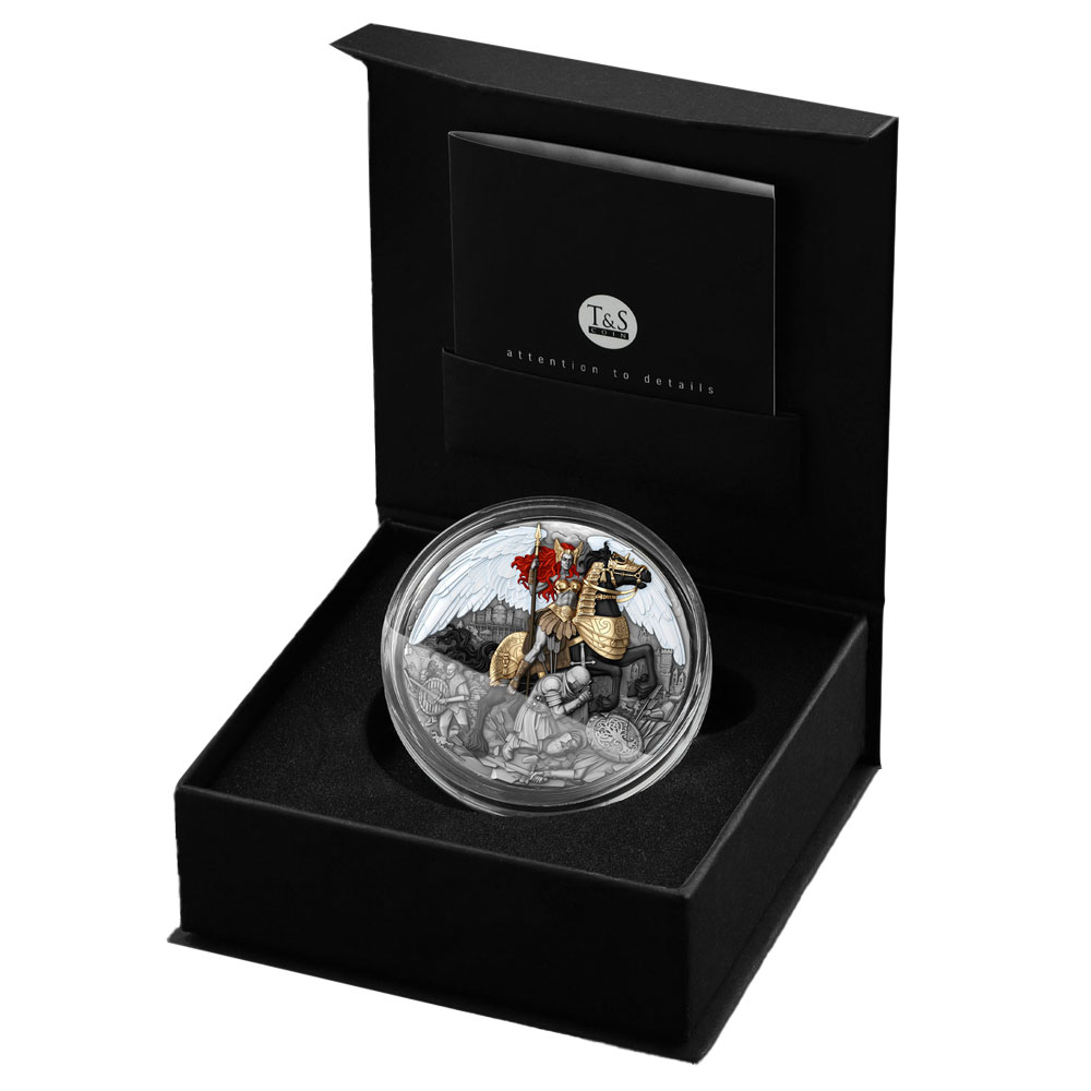 2025 $5 2-oz Valkyrie High Relief Antiqued Silver Coin by T&S Coin Mintage  of 500 - ModernCoinMart