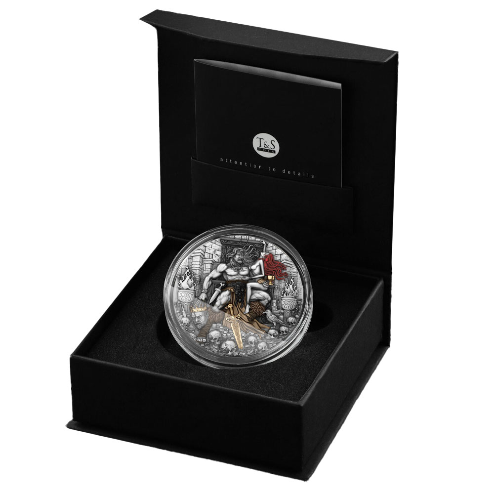 2025 2-oz Barbarian King High Relief Antiqued Silver Coin by T&S Coin  Mintage of 500 - ModernCoinMart