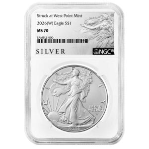 2026 (W) $1 1-oz American Silver Eagle NGC MS70 ALS Label