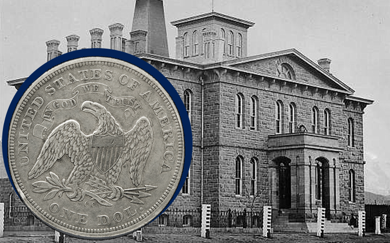 An Image of the Carson City Mint and Coin